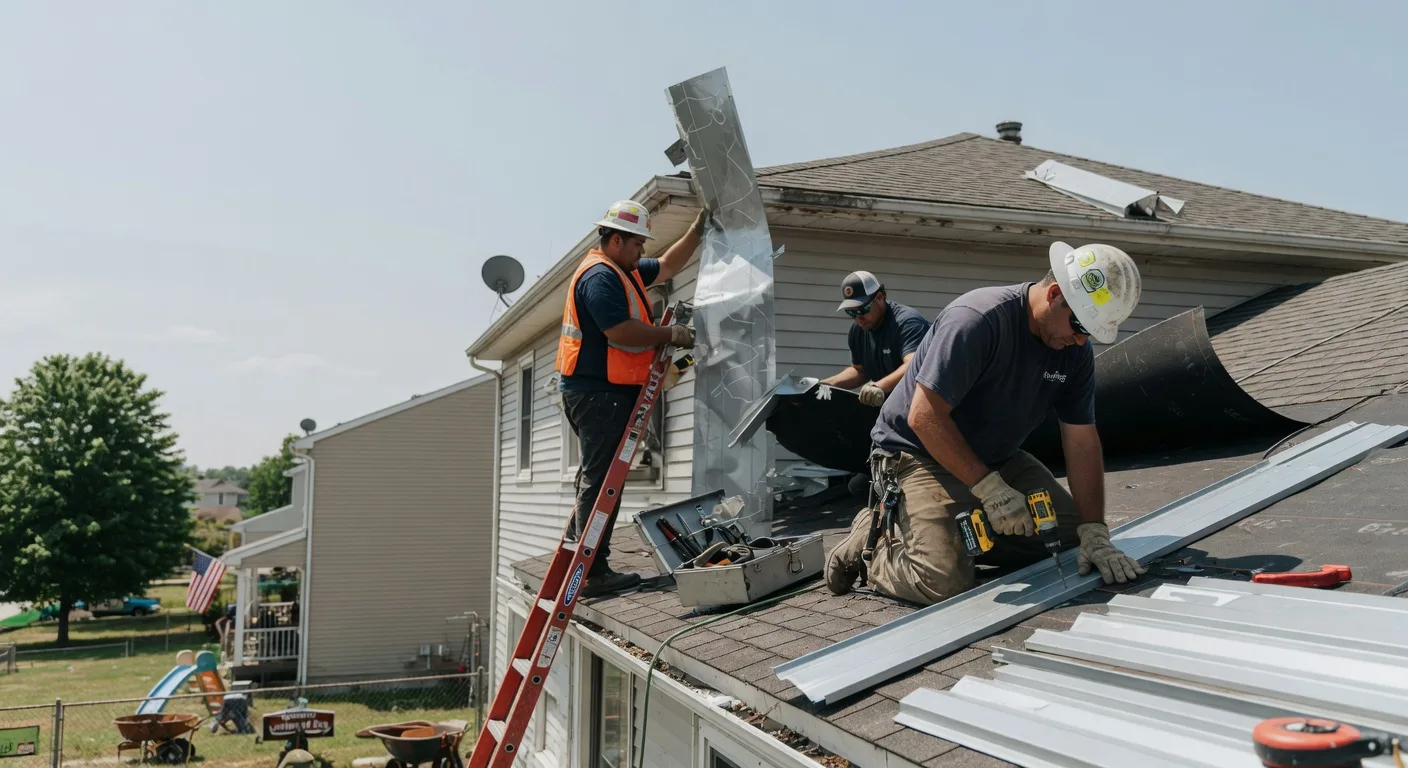 Storm Damage Metal Roof Repair in Hyattville, WY